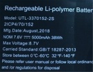 Utl-3370152-2s 7.6V 4-cell Australia rtdpart notebook computer original battery